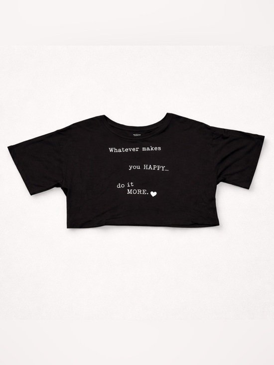 Junie and Jade Tops - Junie and Jade Whatever Makes You Happy Crop Shirt